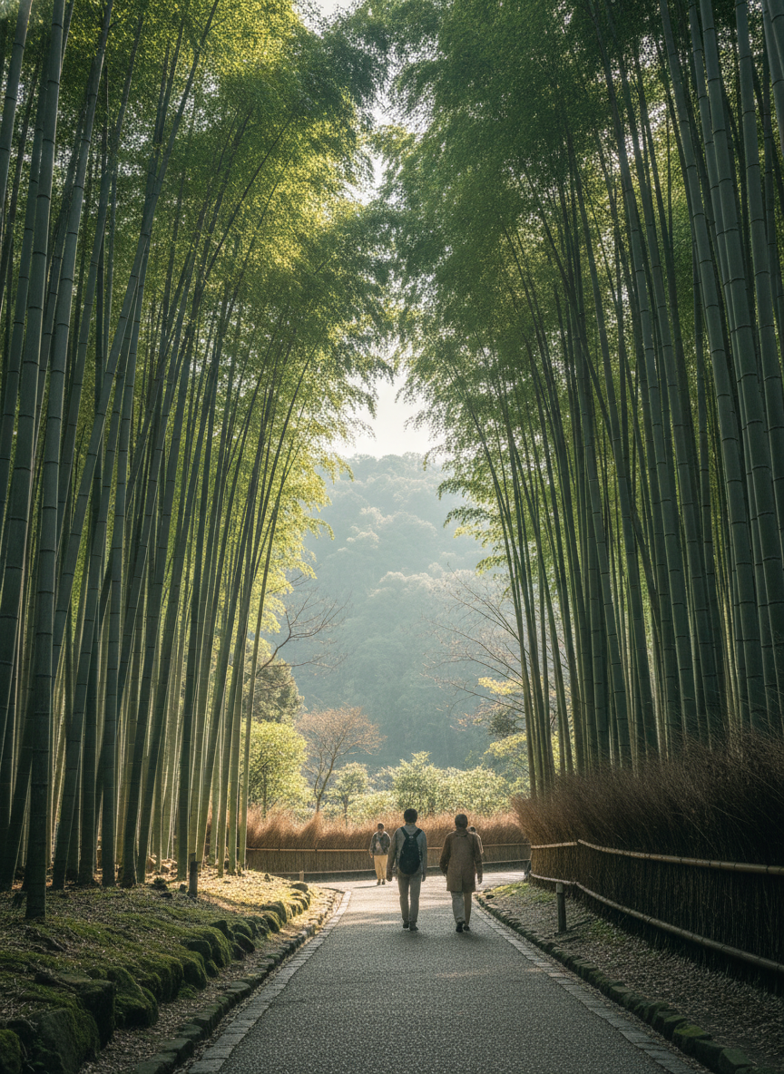 Japan Arashiyama bamboo forest