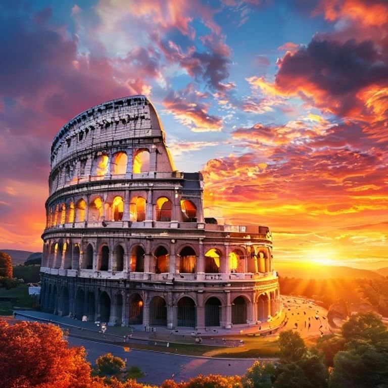 Roman ruins Italy travel