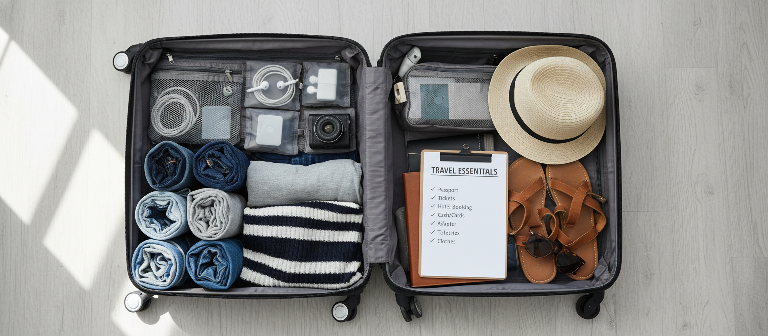 travel checklist free printable